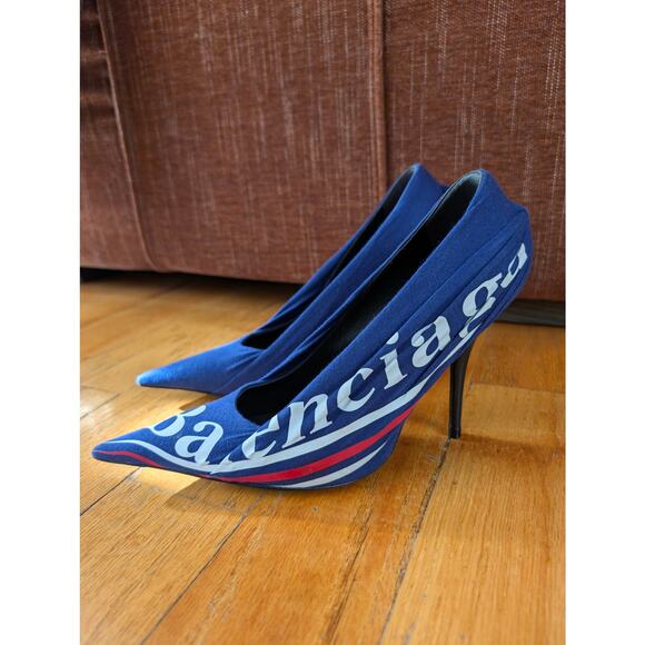 Balenciaga Logo Campaign Heels 36 - Picture 1 of 9